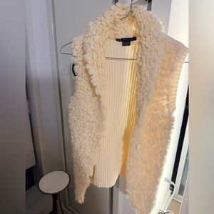 ARMANI EXCHANGE Textured Vest - Cream -XS